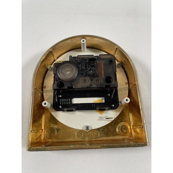 Vintage Bulova Quartz Gold Desk Clock Made in West Germany Tested Working - Picture 3 of 12